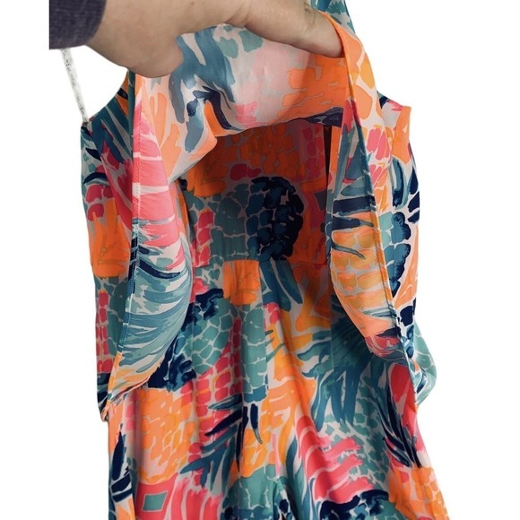 Lilly Pulitzer Edona Romper Goombay Smash Womens Size 0 Pineapple Print $178 - Picture 2 of 10